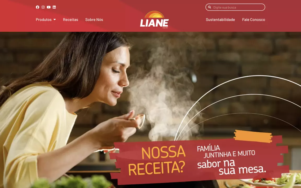 Site Liane Alimentos